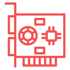 Vector Design Gpu Icon Style