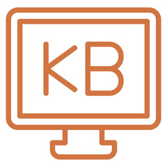 Vector Design Kilobyte Icon Style