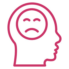 Vector Design Depression Icon Style