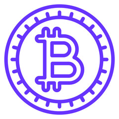 Vector Design Bitcoin Icon Style