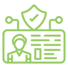 Vector Design Cyber Identity Icon Style