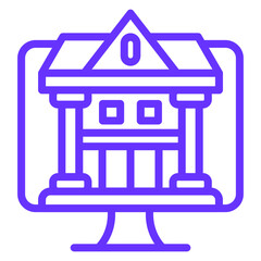 Vector Design Internet Banking Icon Style