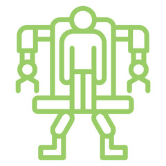 Vector Design Augmenting Robot Icon Style