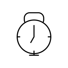alarm clock line icon