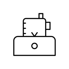 food processor line icon