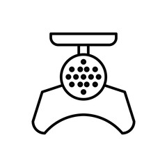 meat grinder line icon