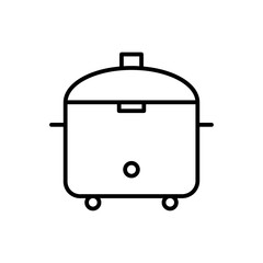 slow cooker line icon