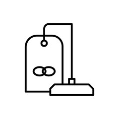 Obraz premium vacuum cleaner line icon