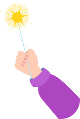 New Years Celebration Hand