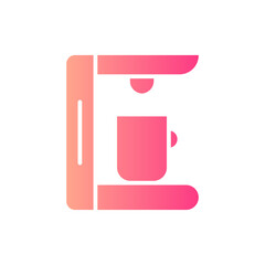 coffee machine gradient icon