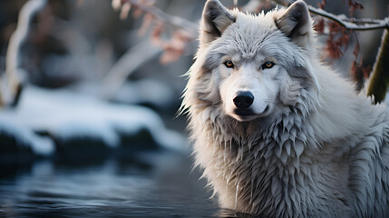 Obraz premium wolf in the snow