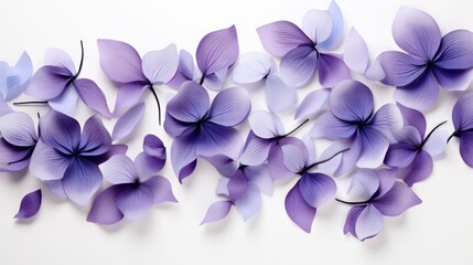 purple flowers on a white background