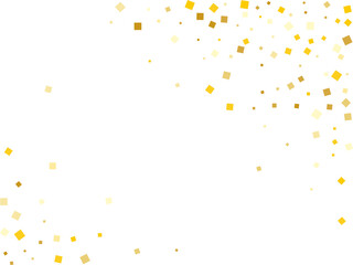 Stylish Golden Square Confetti