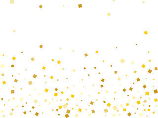 Stylish Golden Square Confetti