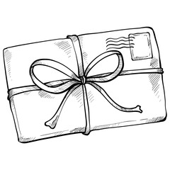 mail handdrawn illustration