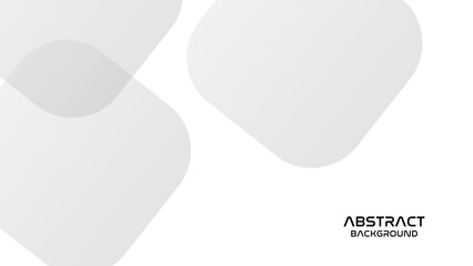 White abstract background with geometric shapes. Modern circle lines pattern. Minimal geometric design. Futuristic technology concept. Suit for poster, banner, brochure, cover, presentation, website, 