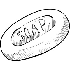 soap bar handdrawn illustration
