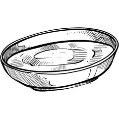 soy sauce handdrawn illustration