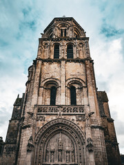 Fototapeta na wymiar Traditional Cathedral building in Poitiers, France