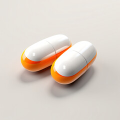 3d rendering. minimal medicine pill.
