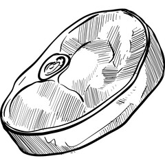 meat handdrawn illustration