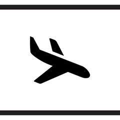 Airplane icon vector. Airplane logo design. Airplane vector icon illustration isolated on white background