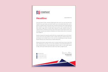 Simple creative modern letterhead templates for your project design