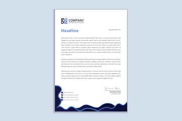 Simple creative modern letterhead templates for your project design