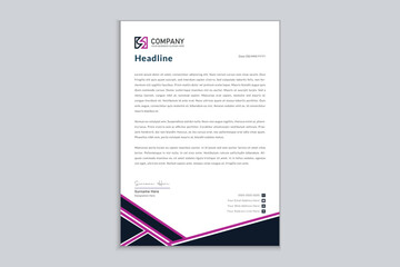 Simple creative modern letterhead templates for your project design