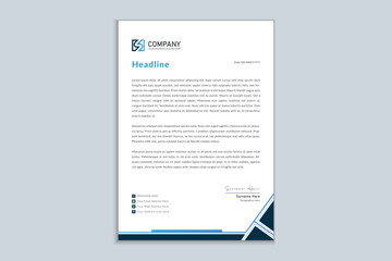 Simple creative modern letterhead templates for your project design