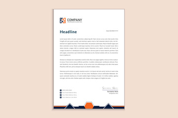 Simple creative modern letterhead templates for your project design