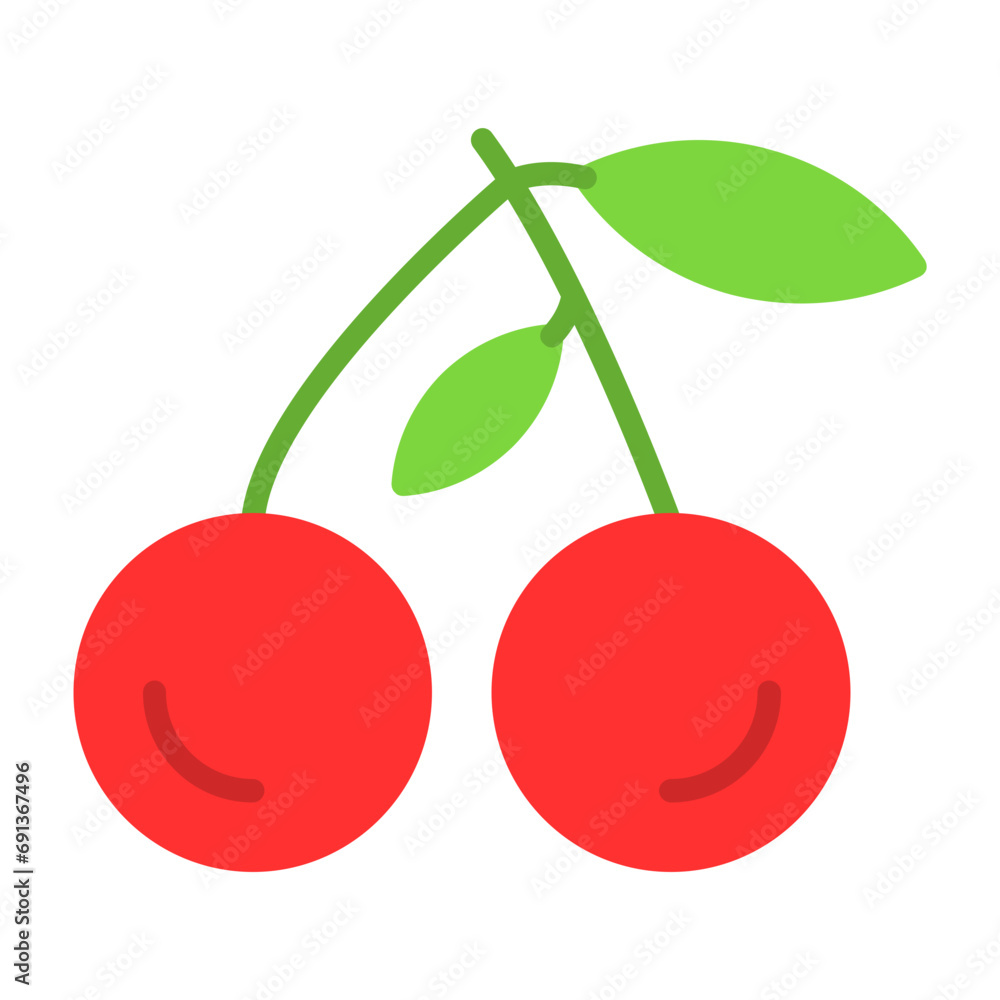 Wall mural Cherry Icon