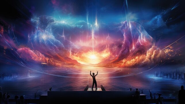 the mtg cy phirava 2016 brochure & flyer, in the style of captivating light effects, thx sound, bryce 3d, thai art, chiaroscuro, luminosity of water, installation-based 8k