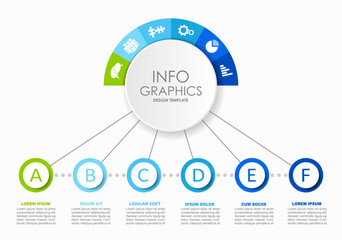 Infographic design template with place for your data. Vector illustration.