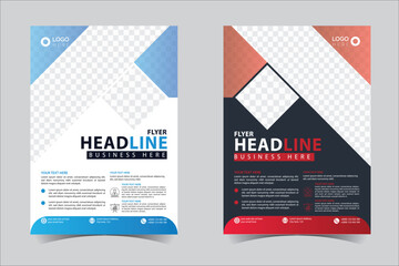 Flyer design, brochure template layout design. Corporate business annual report, catalog, magazine, flyer mockup