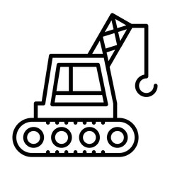 Crane Machine Icon