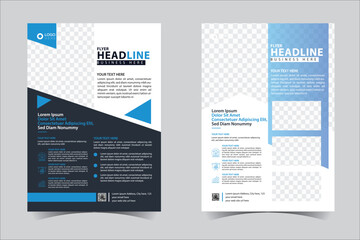 Flyer design, brochure template layout design. Corporate business annual report, catalog, magazine, flyer mockup