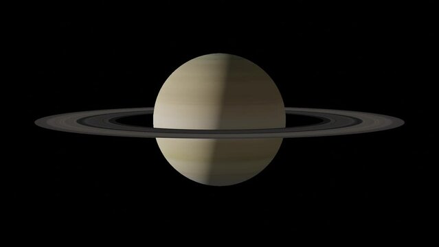 Saturn VFX rotating planet