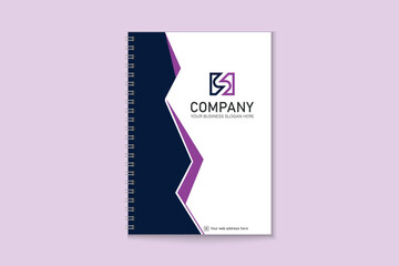 Notebook cover design with creative shape