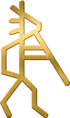 Kokopelli in Native American (Hopi) Culture: Fertility Deity, Often Depicted as a Humpbacked Flute Player, Symbolizing Music, Agriculture, and the Spirit of Mischief, Perfect for Artworks Reflecting N