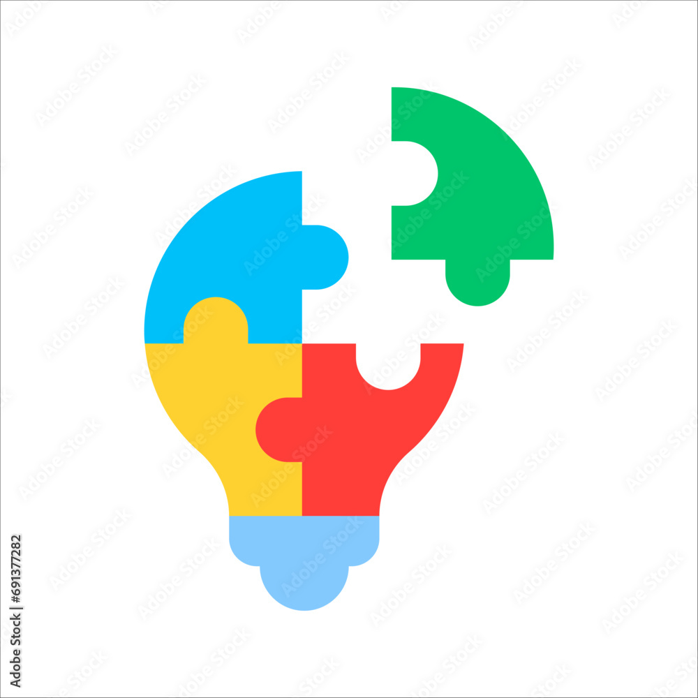 Poster problem solving icon. business line icon style. vector illustration on white background