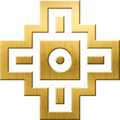 The Chakana in Incan Symbolism: Andean Cross Representing the Four Levels of Existence and the...