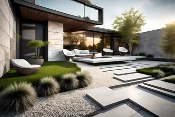 Photo sur Aluminium Gris 2 luxury home exterior