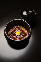 Unagi tamago don bowl, traditional Japanese food