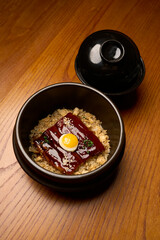 Unagi tamago don bowl, traditional Japanese food