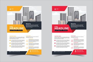 Flyer design, brochure template layout design. Corporate business annual report, catalog, magazine, flyer mockup