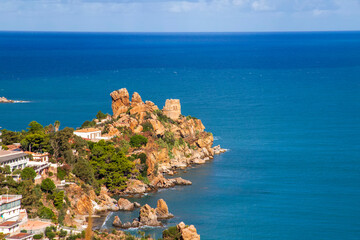 The Torre Caldura is the remains of a coastal watch tower built in the 16th century in Cefalu,...