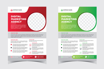Flyer design, brochure template layout design. Corporate business annual report, catalog, magazine, flyer mockup