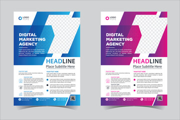 Flyer design, brochure template layout design. Corporate business annual report, catalog, magazine, flyer mockup