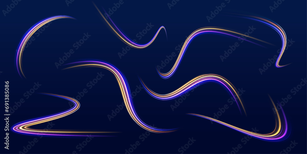 Poster abstract rotational border lines. futuristic, technology pattern for banner or poster design backgro